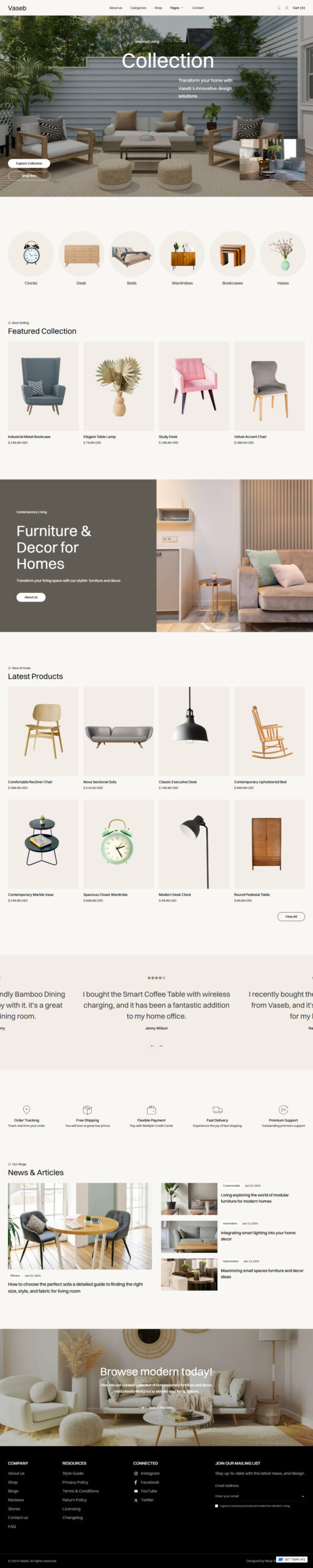 Thiết kế website nội thất