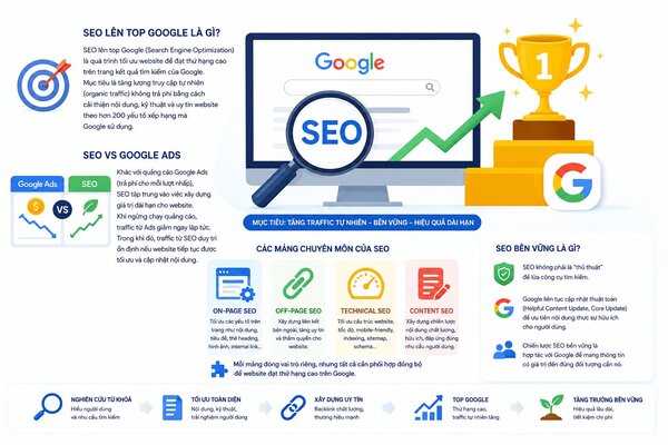 Cách SEO lên top Google 